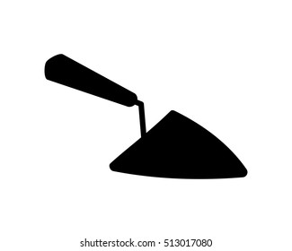 spade construction repair fix engineering tool equipment image vector icon logo silhouette