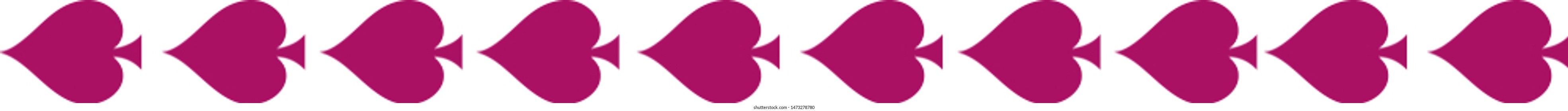 Spade Decorative Decal Line Element
