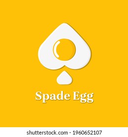 spade egg logo design, can be used as logo or brand
