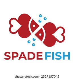 design de logotipo minimalista plano de peixe de espada