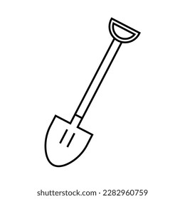 Spade flat icon. 1st May Worker s Day. Vector