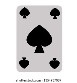 Spade flat illustration on white