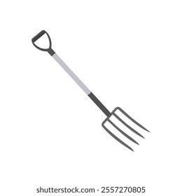 Spade Fork, Farming Flat Vector Illustration