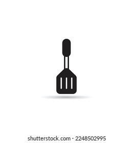 spade of frying pan icon on white background