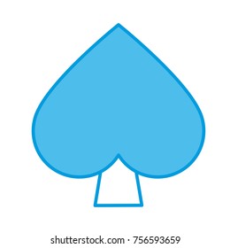 Spade gambling symbol