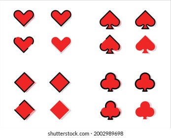 Spade, heart, club, diamond, card, poker card