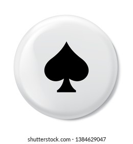 spade icon. sign design - Vector