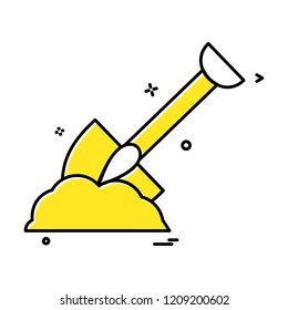 spade icon vector design 