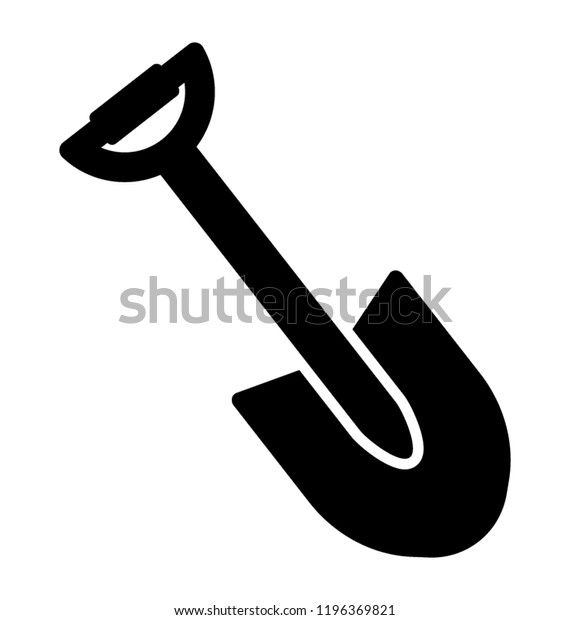 Spade Like Tool Broad Blade Dig Stock Vector (Royalty Free) 1196369821