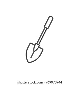 Spade line icon.