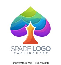 spade logo vector, template, illustration