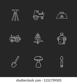 spade  mushroom  wheat  icon vector design  flat  collection style creative  icons  farming  rural  farm  fruits  village  fruits  wheat  rural  tree  sun  sunlight  farmer  navigation