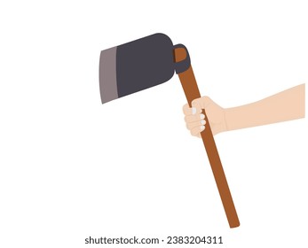 Spade on a white background.