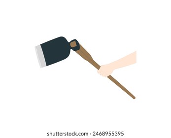 Spade on a white background.