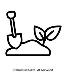 Spade Outline bold Ícone de vetor que pode ser facilmente modificado ou editado 