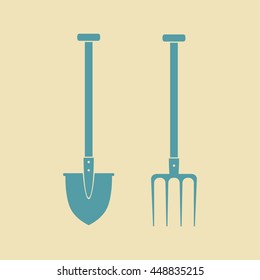 Spade and pitchfork 