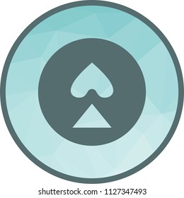 Spade, playing, symbol