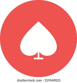 Spade, playing, symbol icon vector image. Can also be used for shapes and geometry. Suitable for use on web apps, mobile apps and print media.