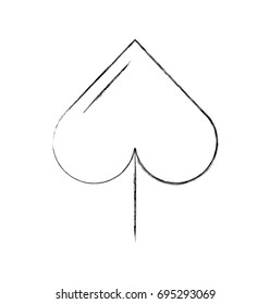 spade poker symbol icon