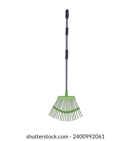 spade rake cartoon. yard broom, fork grass, lawn cute spade rake sign. isolated symbol vector illustration