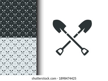 Spade Seamless Pattern Vector For Background, Texture, Backdrop, Banner, Poster, Wallpaper, Sticker, Brochure, Textile, Fabric. Bandana Element. Isolated Background. Eps 10