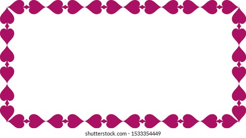Spade Shield Rectangular Frame Decal