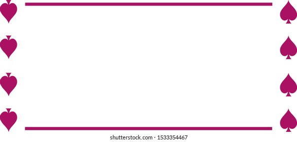 Spade Shield Rectangular Frame Decal