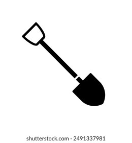 Spade, shove l- simple  vector icon	