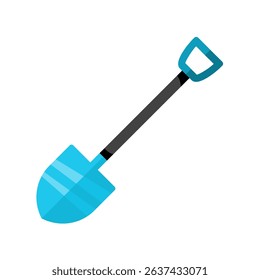 Spade, shovel, colorful vector icon