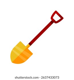 Spade, shovel, colorful vector icon