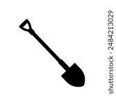 Spade, shovel - vector icon	