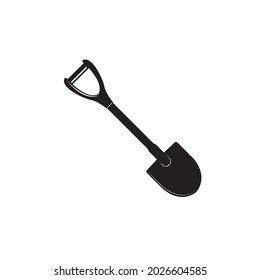 Spade silhouette. Simple and modern. Can be used for icons.