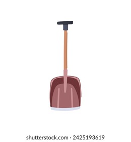 spade snow shovel cartoon. logo silhouette, ice symbol, scoop heavy spade snow shovel sign. isolated symbol vector illustration