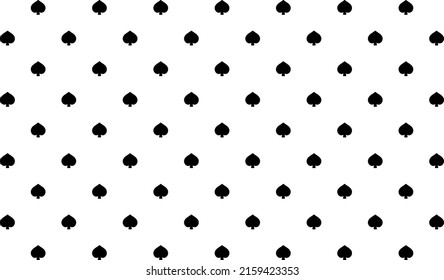 Spade symbol pattern  vector background.