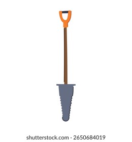 spade árvore plantio caricatura pá. lâmina terra, transplante buraco, aperto durável spade árvore plantio placa pá. símbolo isolado vetor ilustração