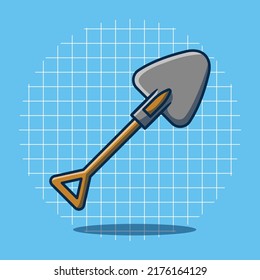 Spade vector flat cartoon style illustration