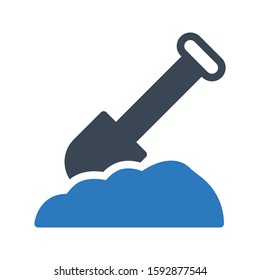 spade vector glyph color icon 