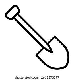 Spade Vector Line Icon Design