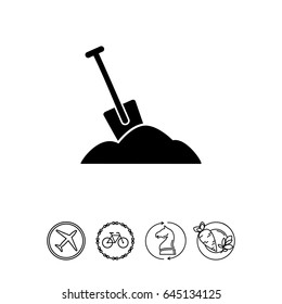 Spade as Work Concept Icon