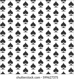Spades background. Card suit icon - stock vector