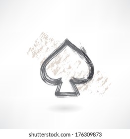 spades cards grunge icon