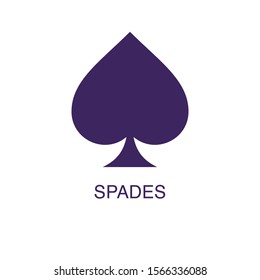 Spades Icon Vector Stock Vector (Royalty Free) 590741666 | Shutterstock