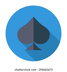 Spades. Flat vector icon for mobile and web applications. Vector illustration.