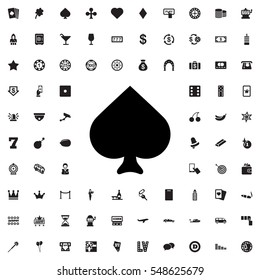 Spades icon illustration isolated vector sign symbol