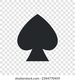 Icono de Spades en una cuadrícula transparente