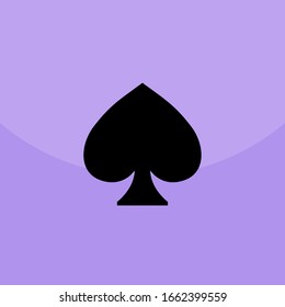 Spades icon in trendy flat style