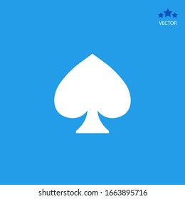 Spades icon in trendy flat style