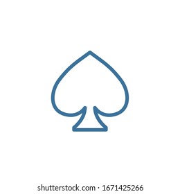 Spades icon in trendy flat style