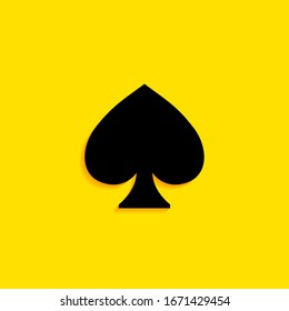 Spades icon in trendy flat style