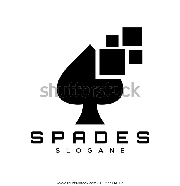 Spades Logo Design Concept Vector Stock Vector (Royalty Free) 1739774012